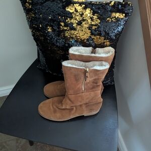 Kate Spade Tan Suede Boots